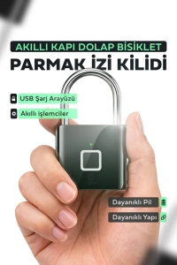Akıllı Asma Kilit Güvenlik Kilidi Kapı Dolap Bisiklet Kilidi